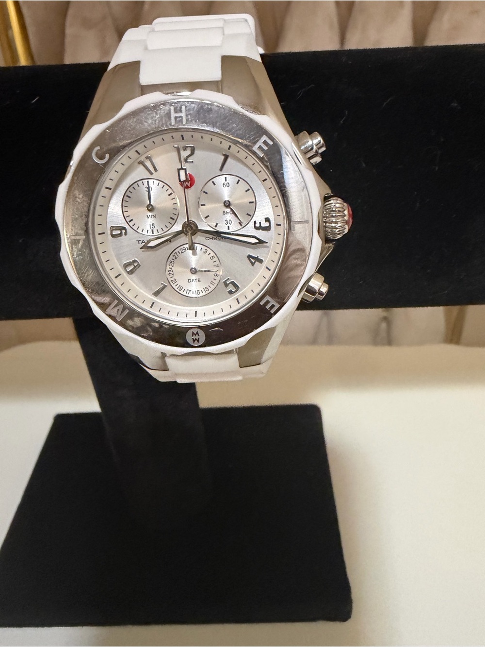 White Stainless women watch